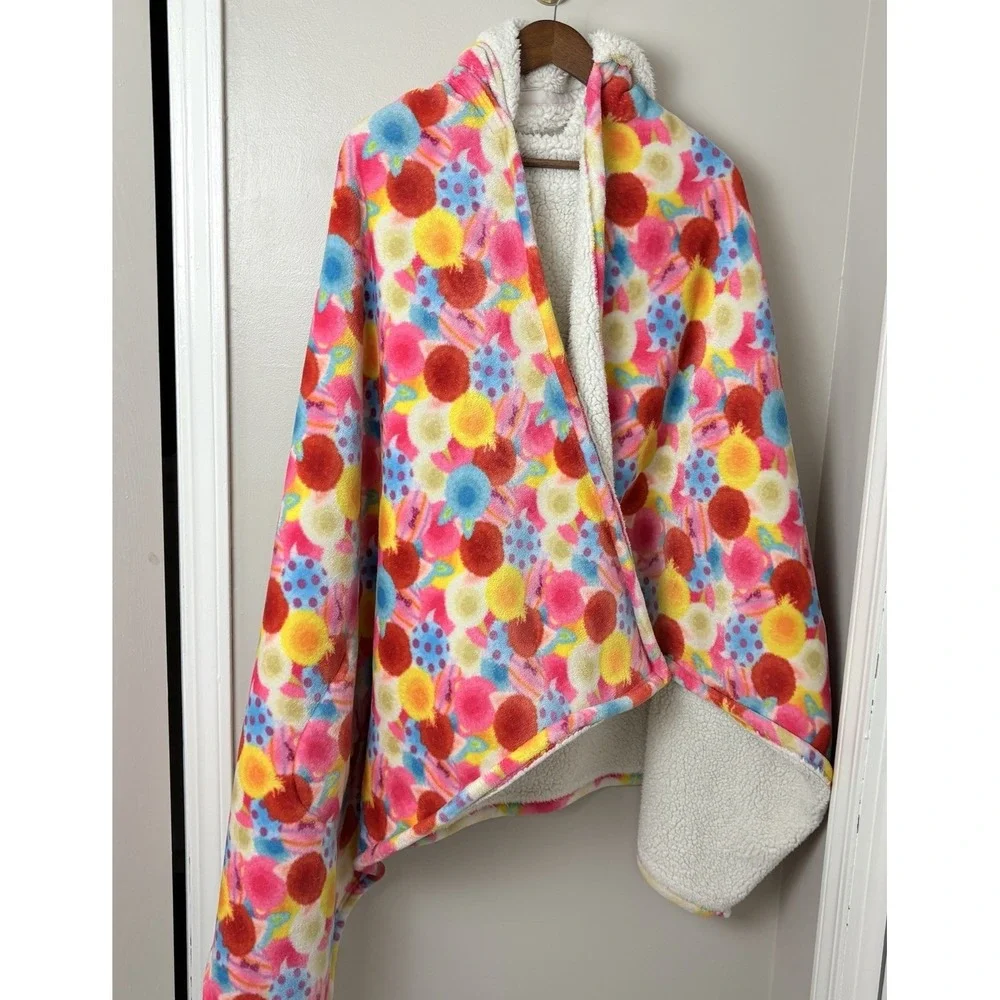 Disney Store Blanket Pixar Plush  Wrap Around Wearable Disney Hooded Blanket GUC
